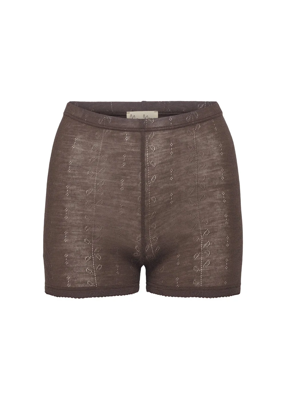 Poe W, Wool Pointelle Underpants - Terre sold by MarMar