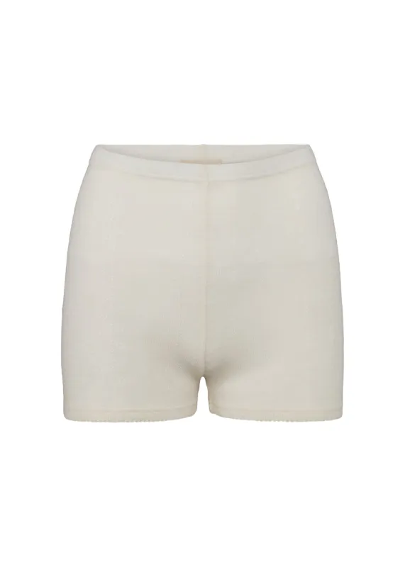 Poe W, Wool Pointelle Briefs - Natural sold by MarMar