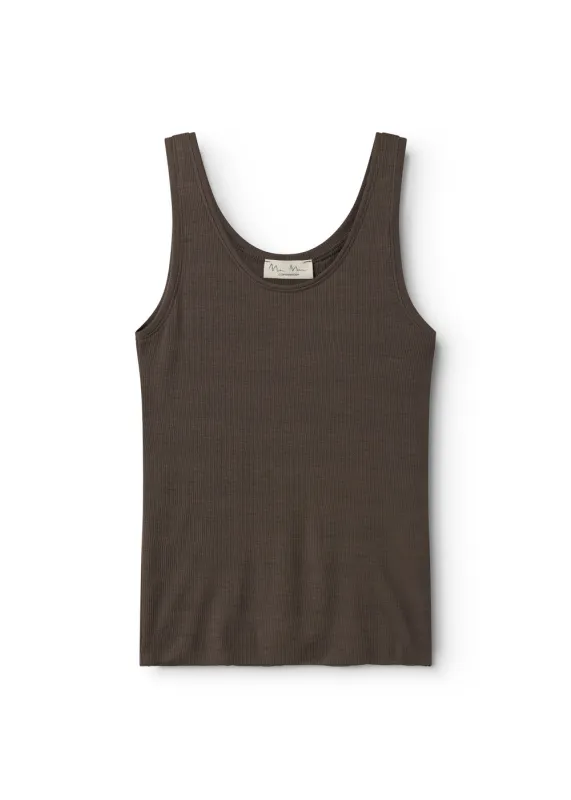 Tevo W, Wool Rib Undershirt - Terre sold by MarMar