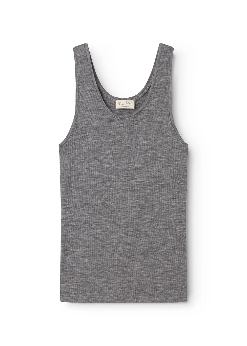 Tevo W, Wool Rib Undershirt - Grey Melange sold by MarMar