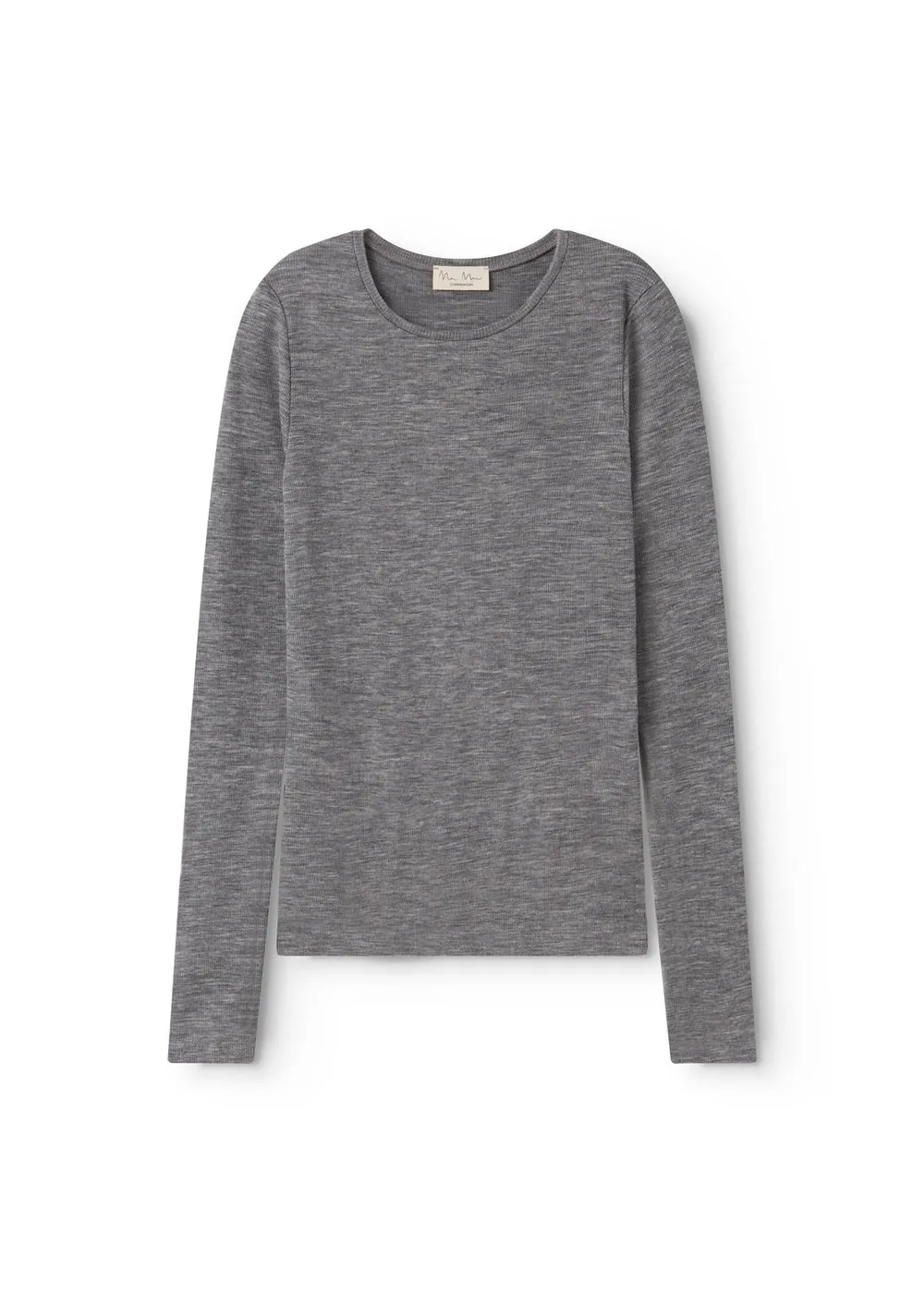 Tamra W, Wool Rib Blouse - Gray Melange sold by MarMar