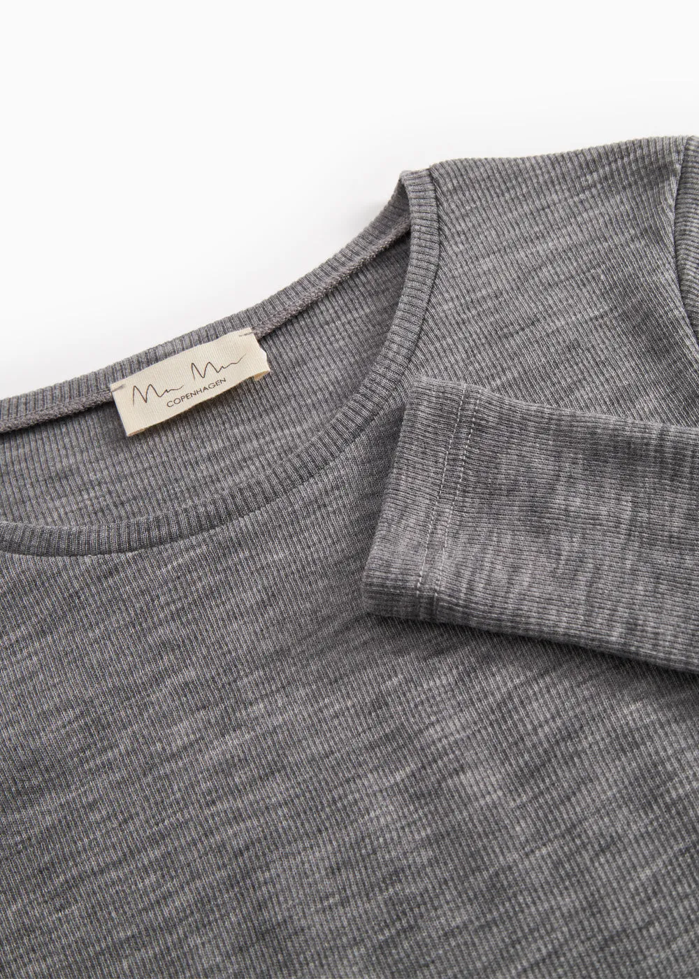 Tamra W, Wool Rib Blouse - Gray Melange sold by MarMar product image thumbnail 5