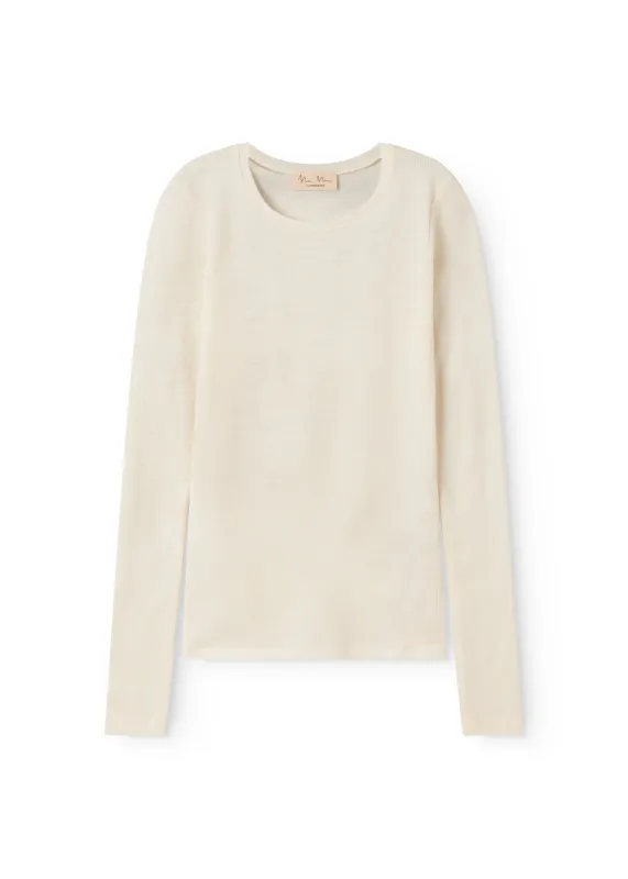 Tamra W, Wool Rib Blouse - Natural made by MarMar