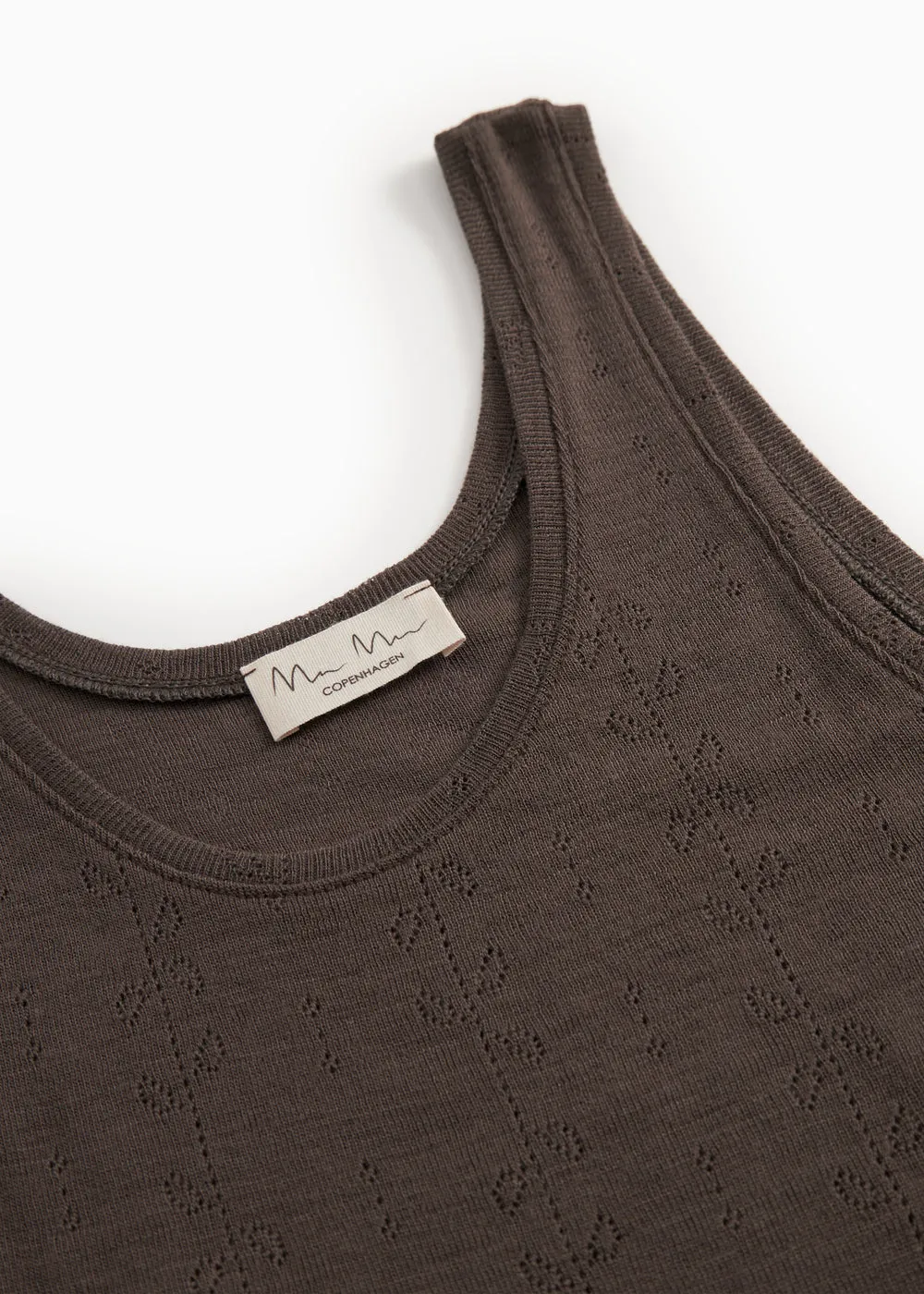 Tevo W, Wool Pointelle Undershirt - Terre sold by MarMar product image thumbnail 3