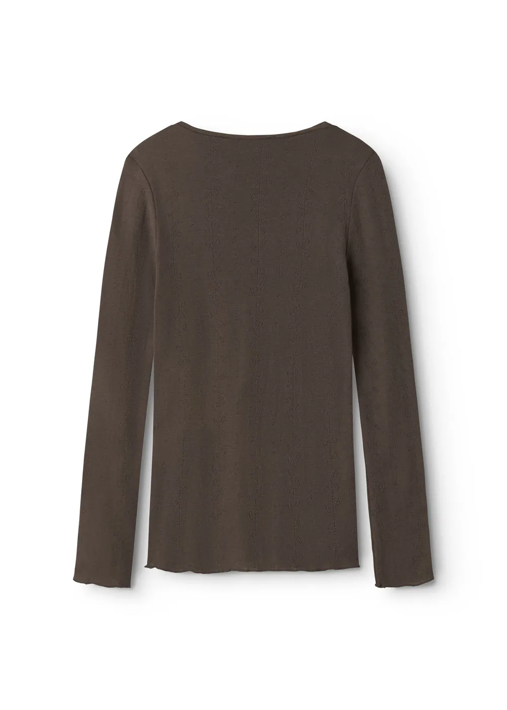 Tamra W, Wool Pointelle T-shirt - Terre sold by MarMar product image thumbnail 5
