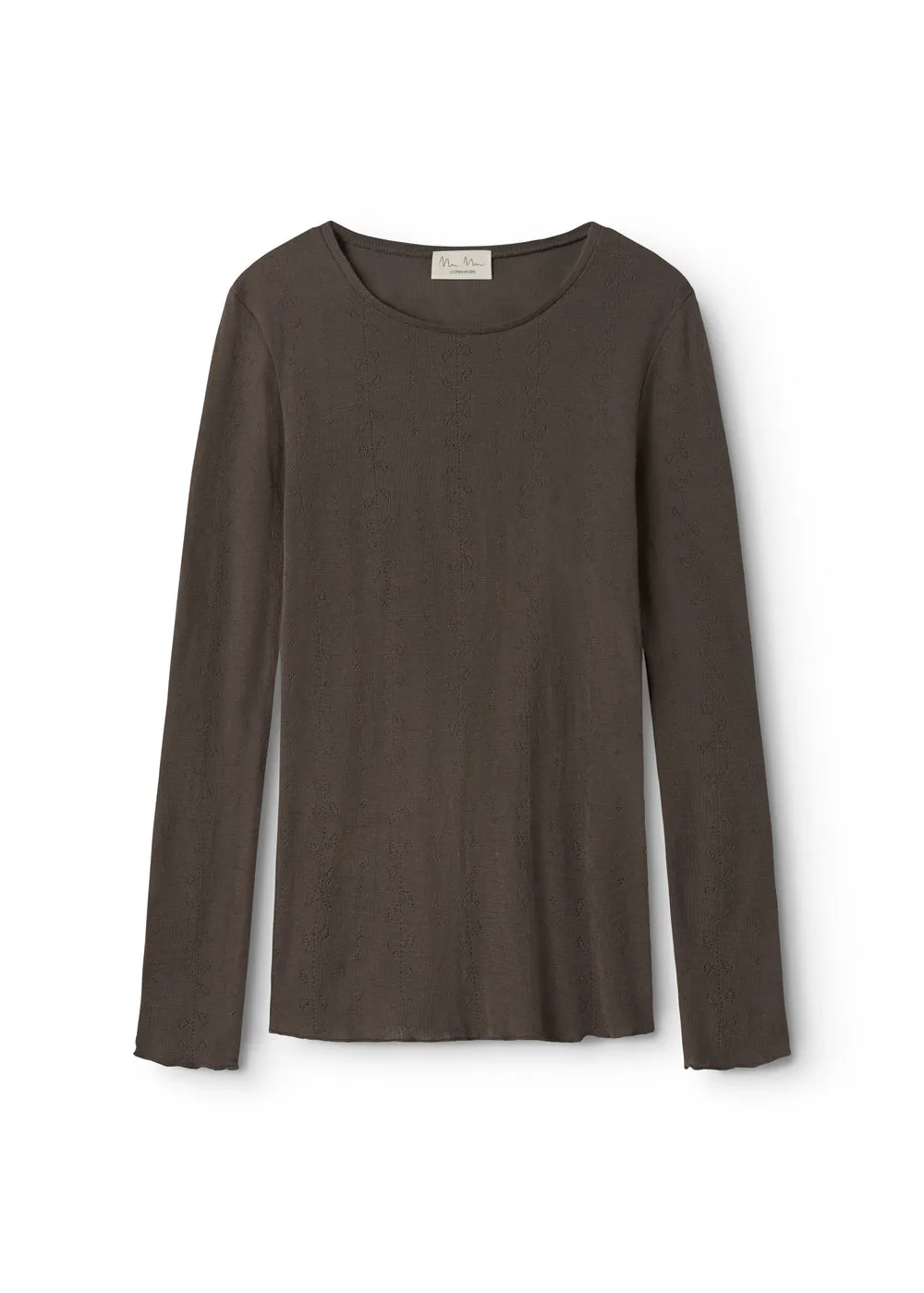 Tamra W, Wool Pointelle T-shirt - Terre sold by MarMar
