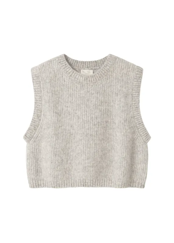 Tajo W, Knit vest - Morning Dew Mel. sold by MarMar