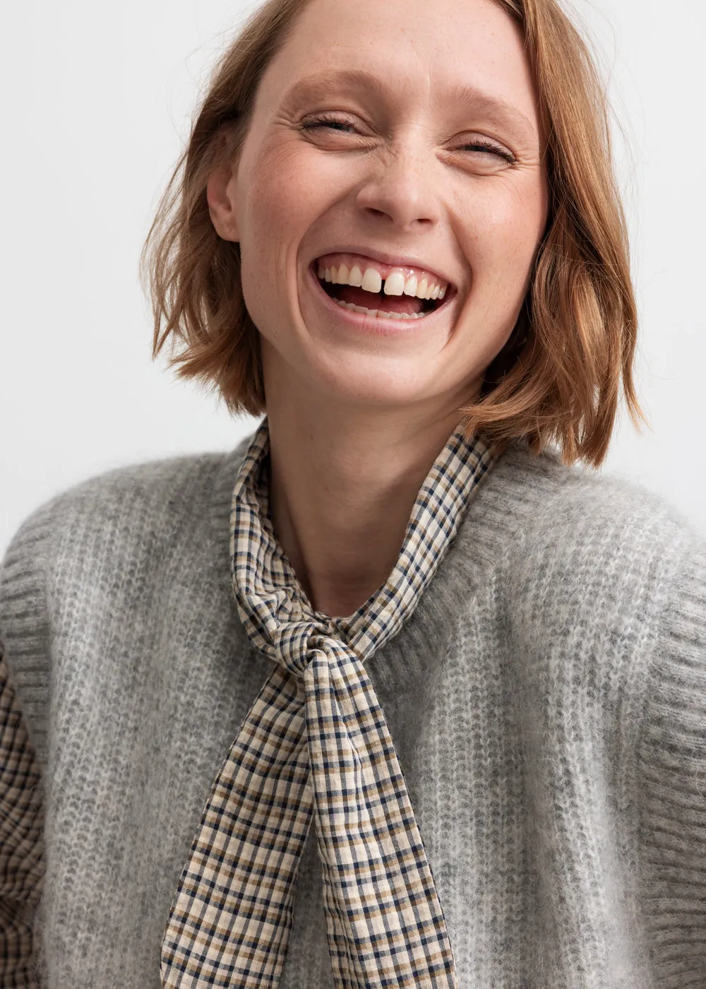 Tajo W, Knit vest - Morning Dew Mel. sold by MarMar product image thumbnail 3