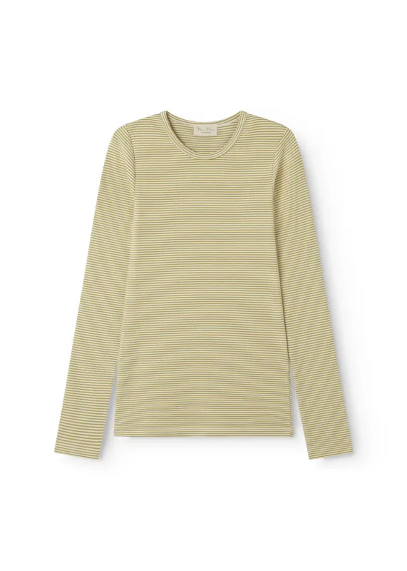 Tani W - T-shirt, Olive Stripe made by MarMar