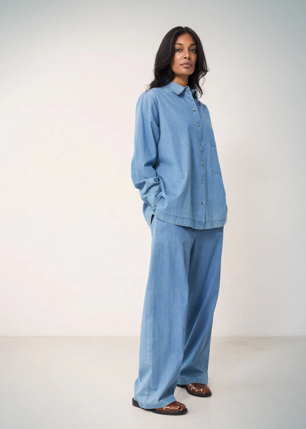 Thy W - Shirt, Blue Denim sold by MarMar product image thumbnail 2