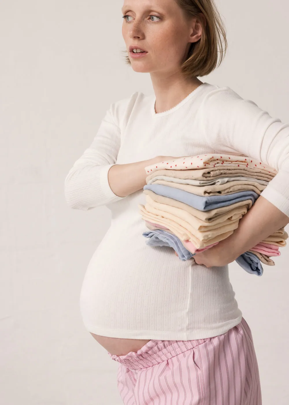 Pina W - Shorts, Bonbon Pink Stripes sold by MarMar product image thumbnail 3