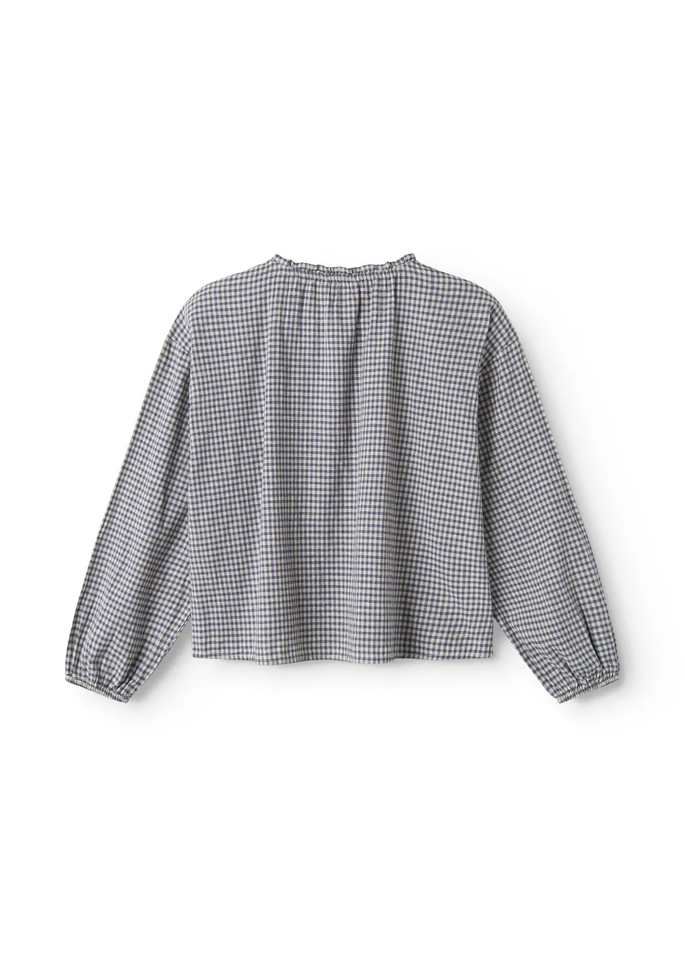 Tipo W - Blouse, Navy Check sold by MarMar product image thumbnail 3
