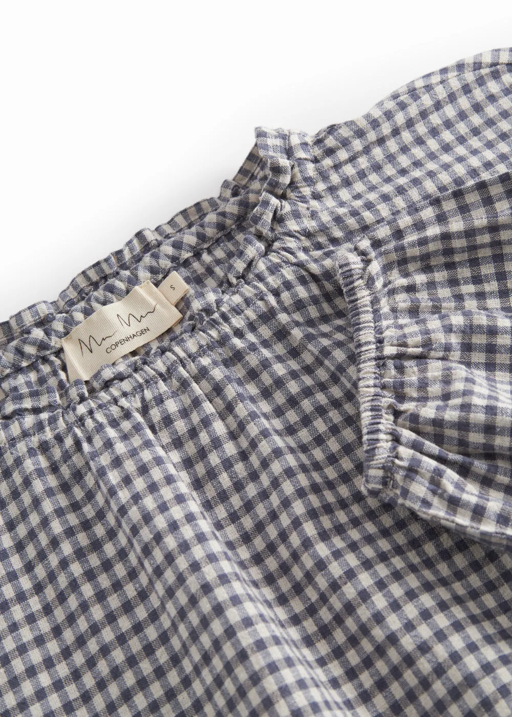 Tipo W - Blouse, Navy Check sold by MarMar product image thumbnail 4