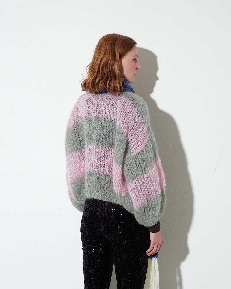 Mohair Cable Bomber Cardigan sold by Maiami product image thumbnail 3