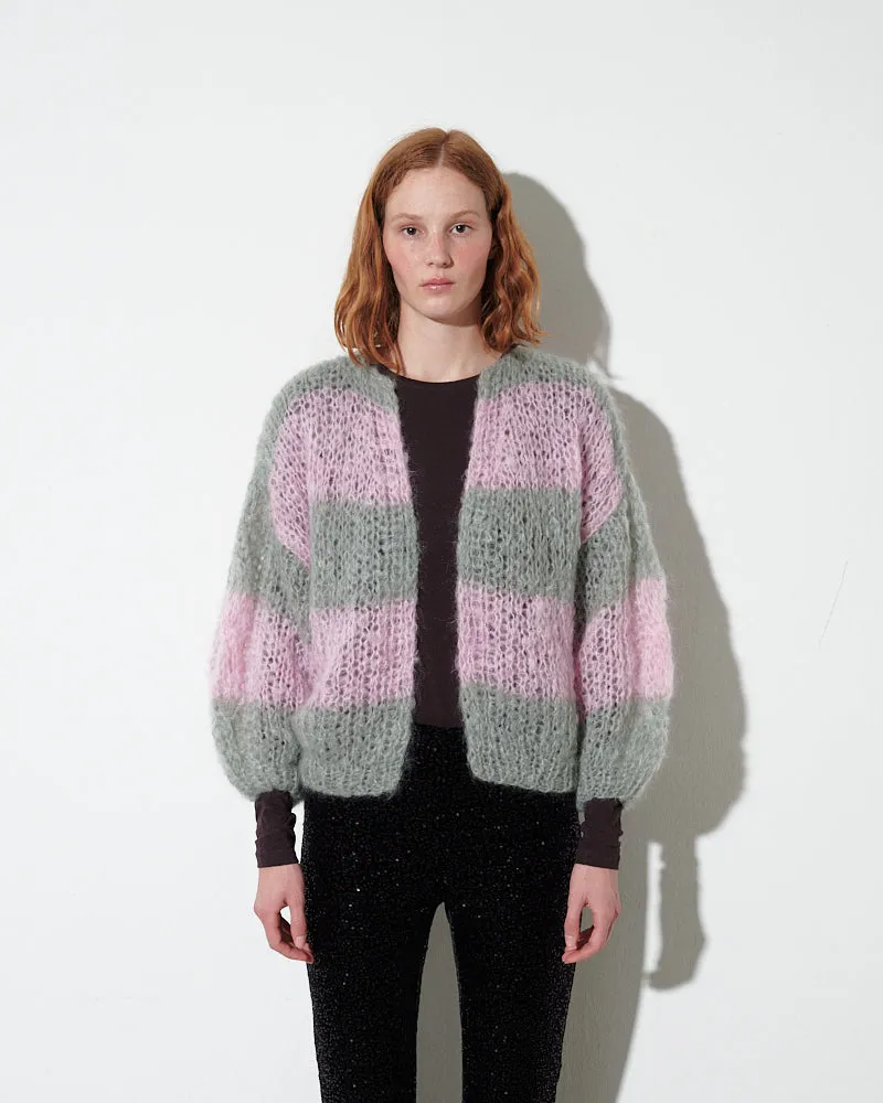 Mohair Cable Bomber Cardigan sold by Maiami product image thumbnail 2