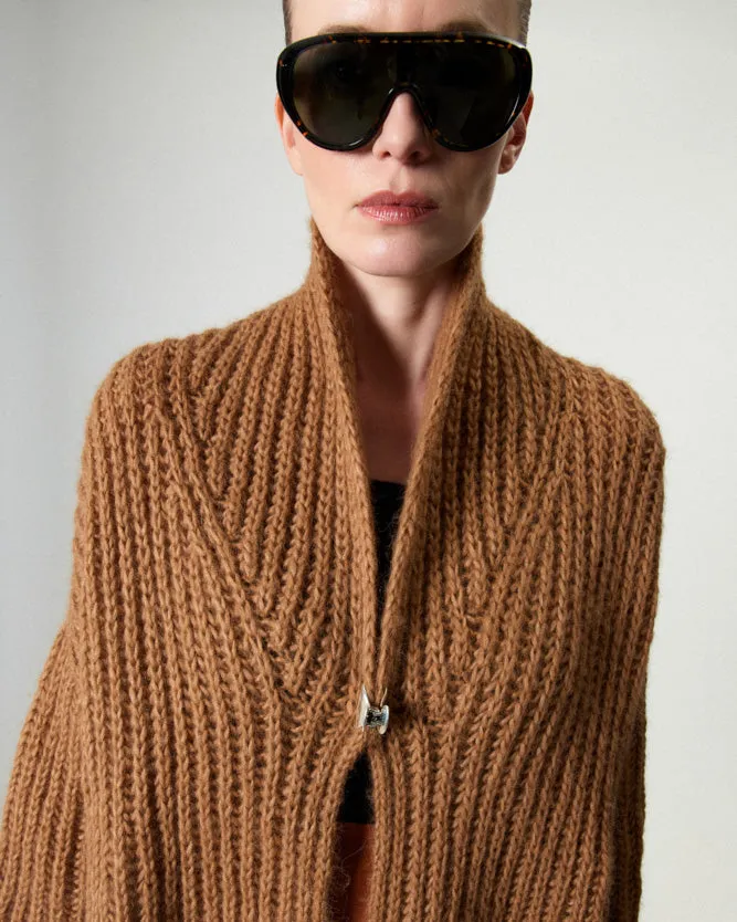 Chunky Alpaca Brioche Shawl Collared Cardigan | Sale sold by Maiami product image thumbnail 5