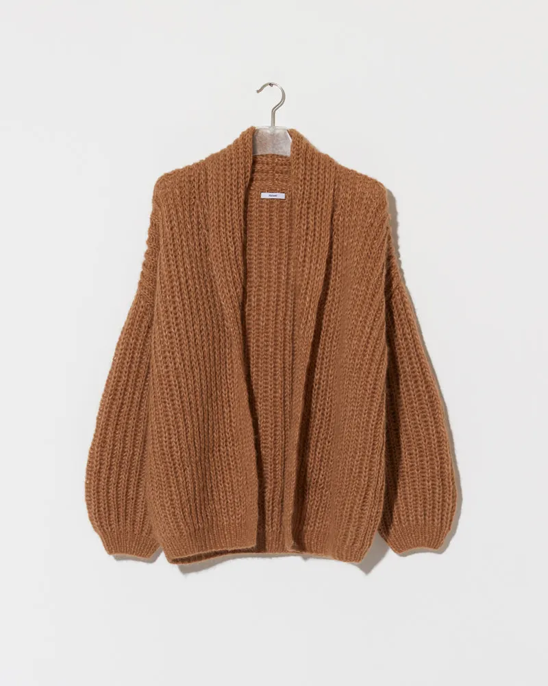 Chunky Alpaca Brioche Shawl Collared Cardigan | Sale sold by Maiami
