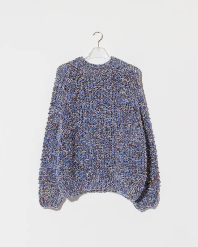 Alpaca Tweed Mix Pearl Pattern Pullover | Sale sold by Maiami