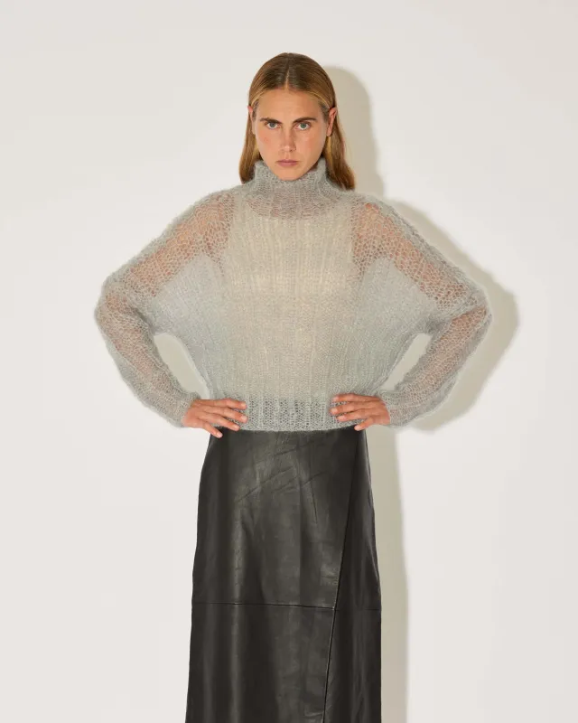 Mohair Ribbed Turtleneck Pullover | Sale made by Maiami