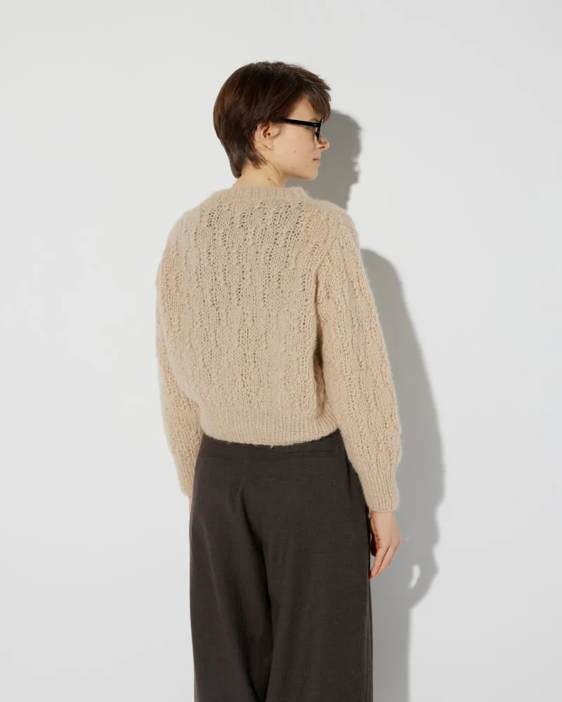Chunky Alpaca Short Pullover with Cable Pattern sold by Maiami product image thumbnail 4