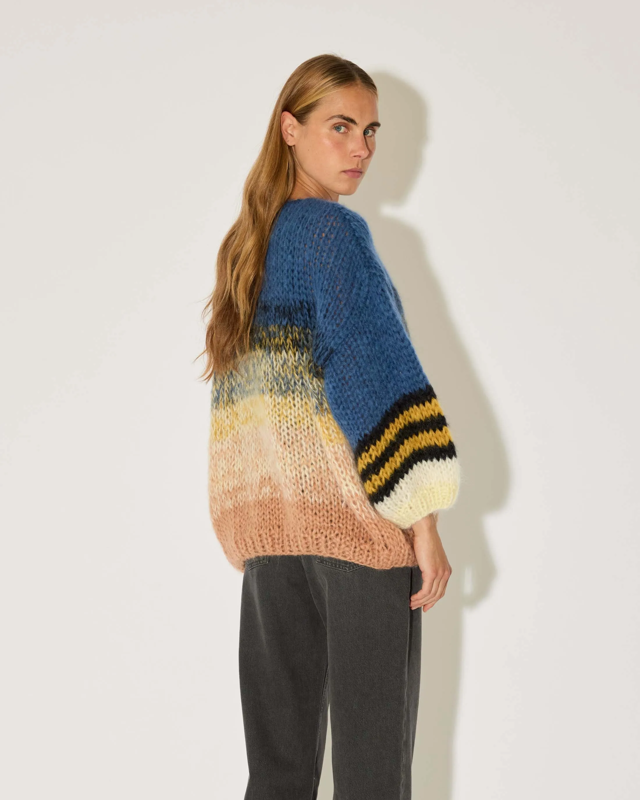 Mohair Gradient Big Cardigan sold by Maiami product image thumbnail 4