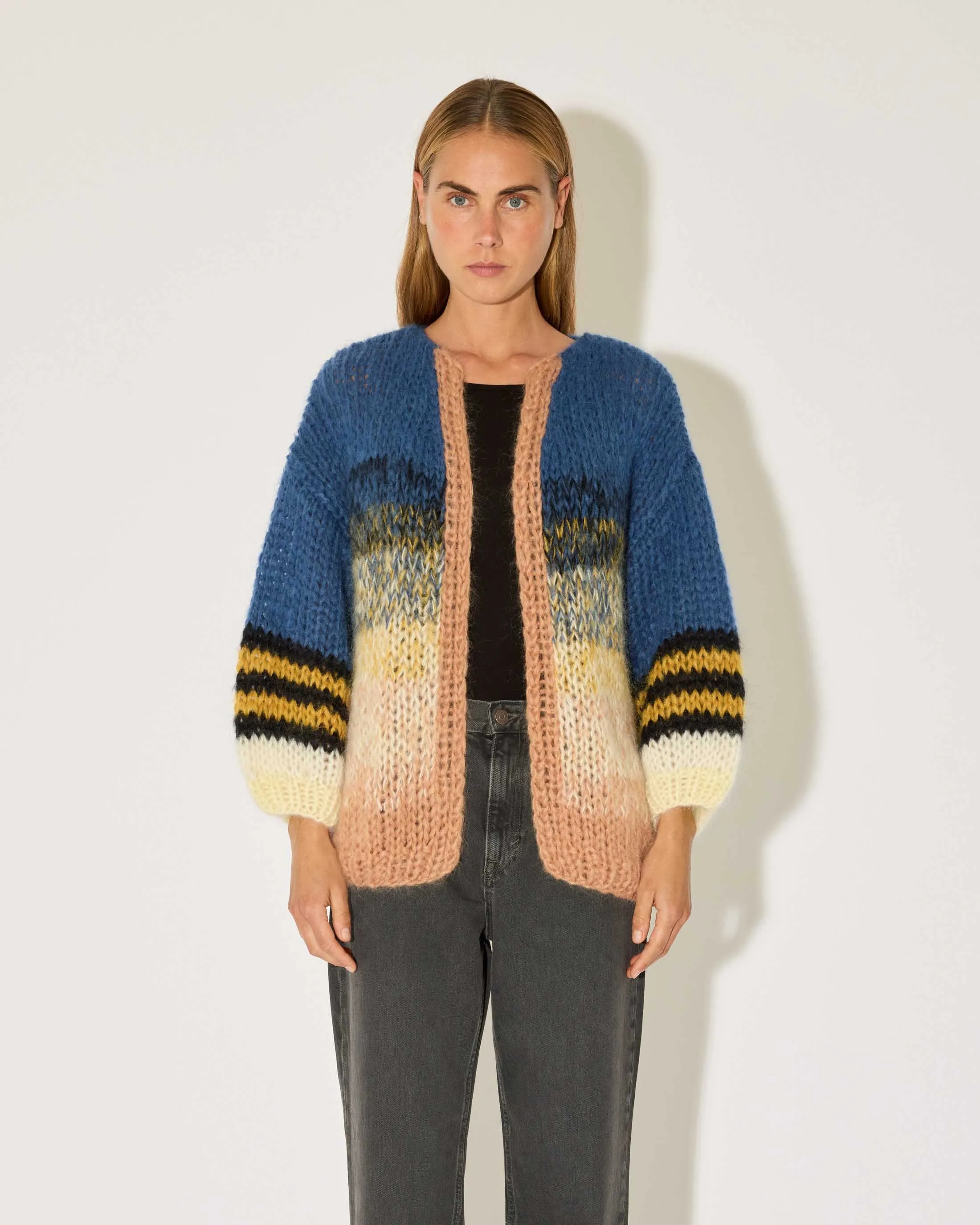 Mohair Gradient Big Cardigan sold by Maiami product image thumbnail 2