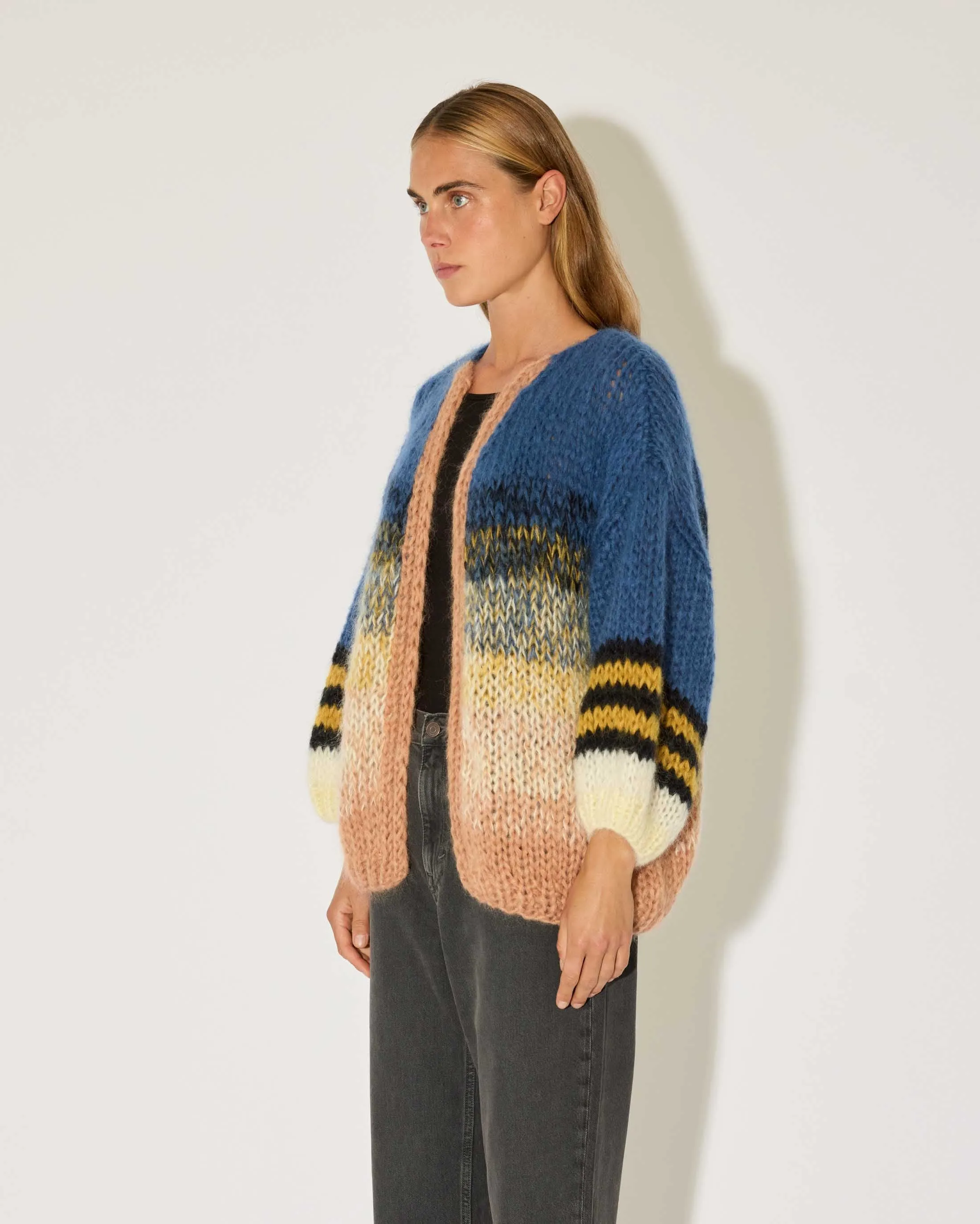 Mohair Gradient Big Cardigan sold by Maiami product image thumbnail 3