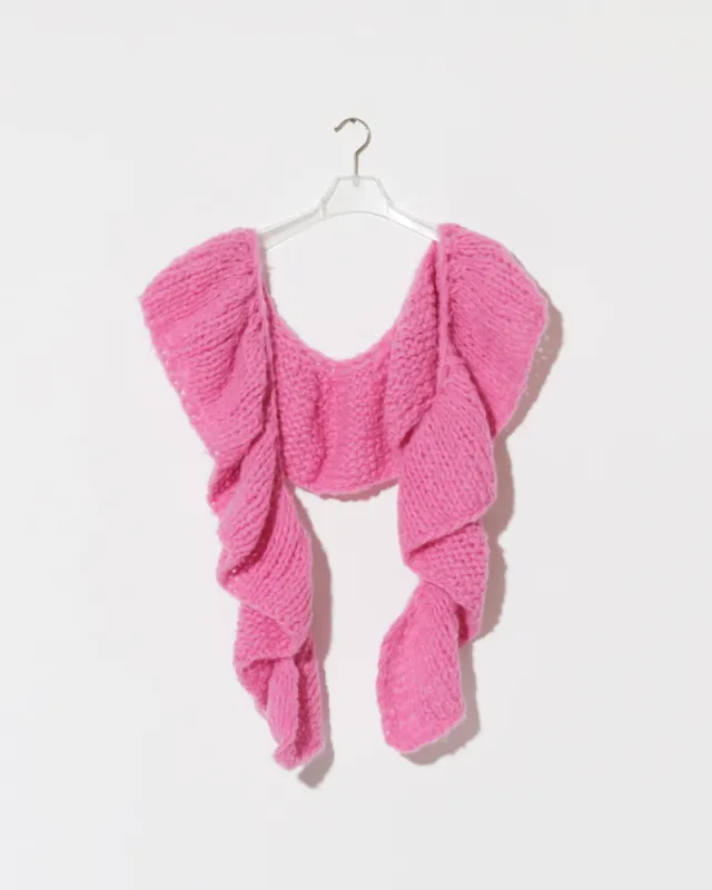 Fleecy Alpaca Ruffle Scarf sold by Maiami