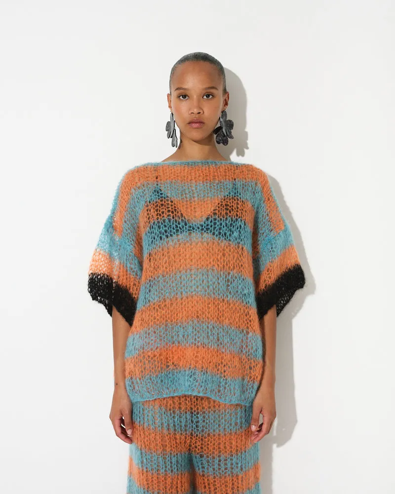 Mohair Light Long T-Shirt with Stripes sold by Maiami product image thumbnail 2