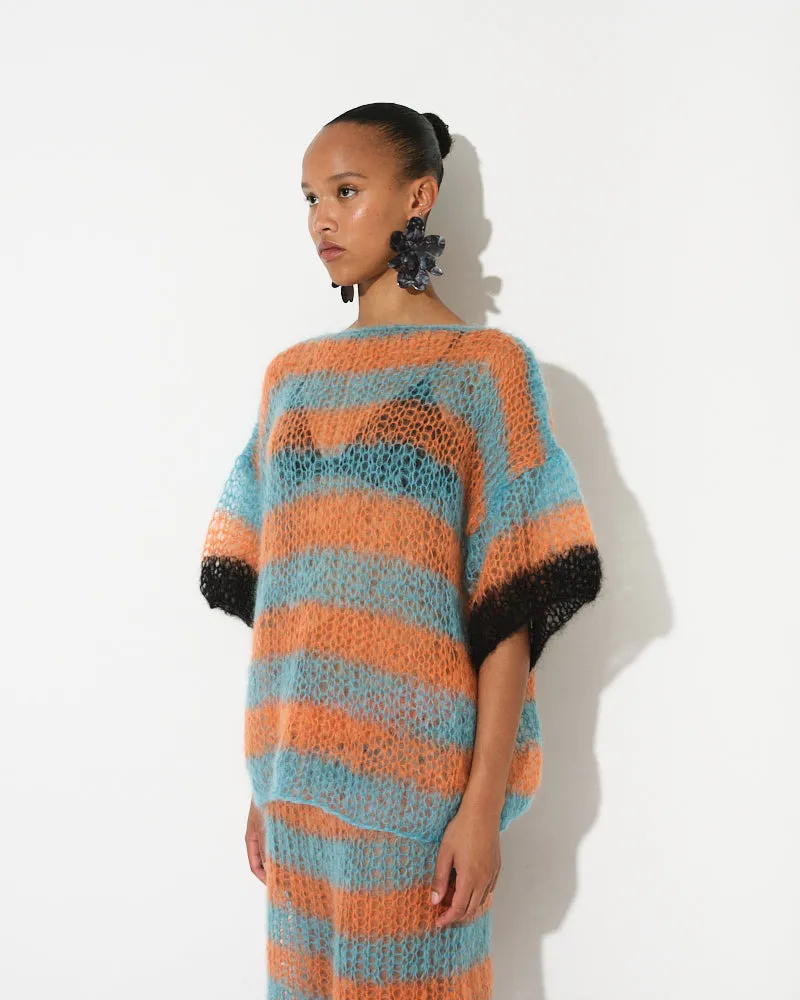 Mohair Light Long T-Shirt with Stripes sold by Maiami product image thumbnail 3