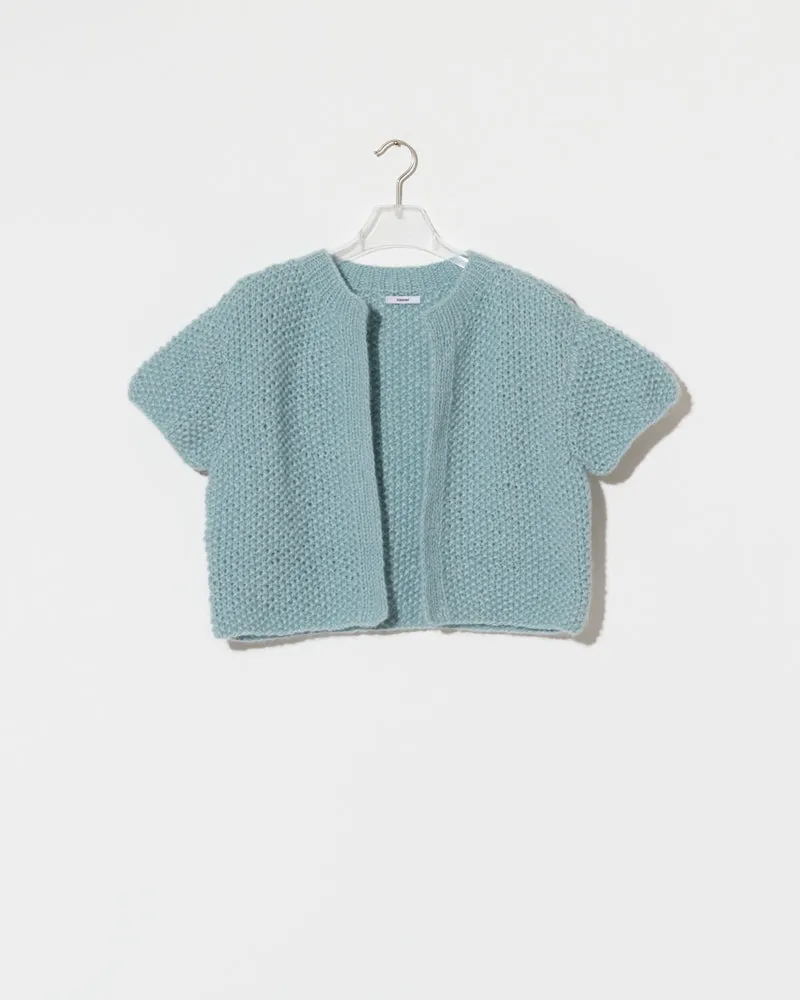 Chunky Alpaca Short Cardigan sold by Maiami