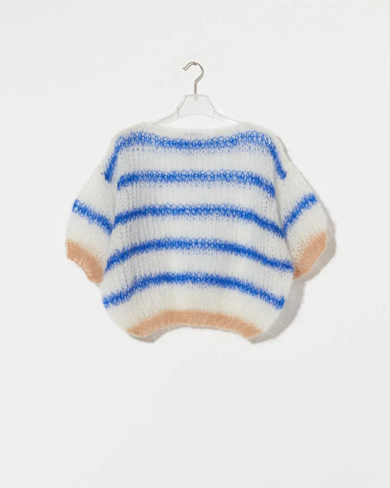 Mohair Stripes Light, Puffy Sleeves Top sold by Maiami product image thumbnail 2
