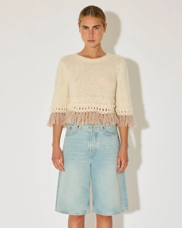 Alpaca Top With Fringes made by Maiami