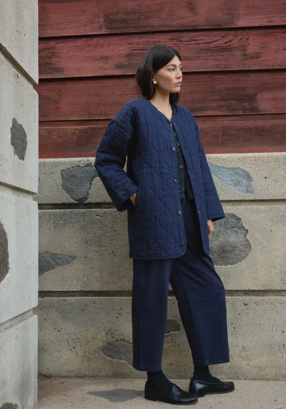 Quilted Coat Navy made by First Rite