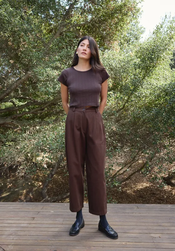 Luca Trouser Walnut Twill made by First Rite