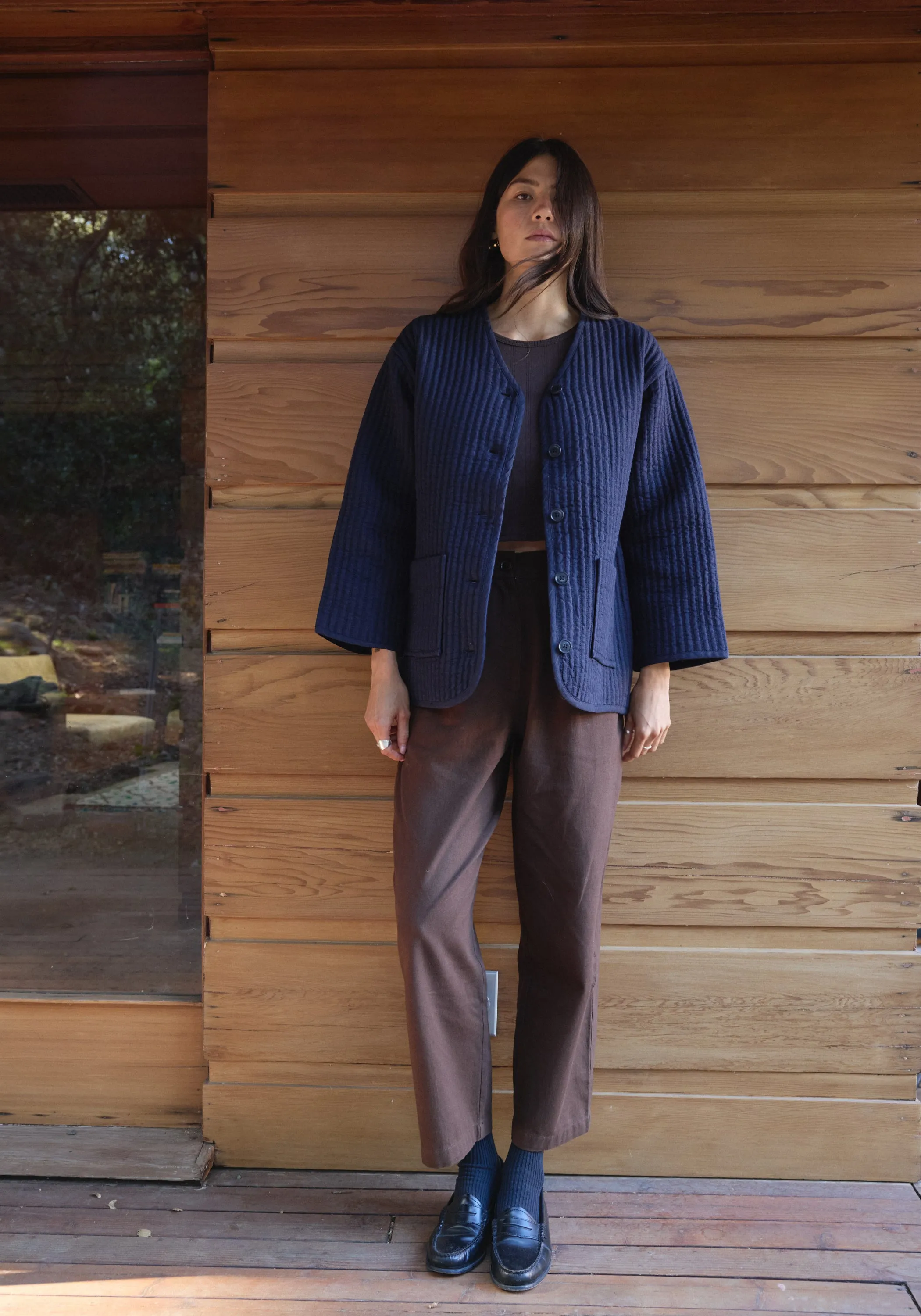 Quilted Jacket Navy sold by First Rite product image thumbnail 5