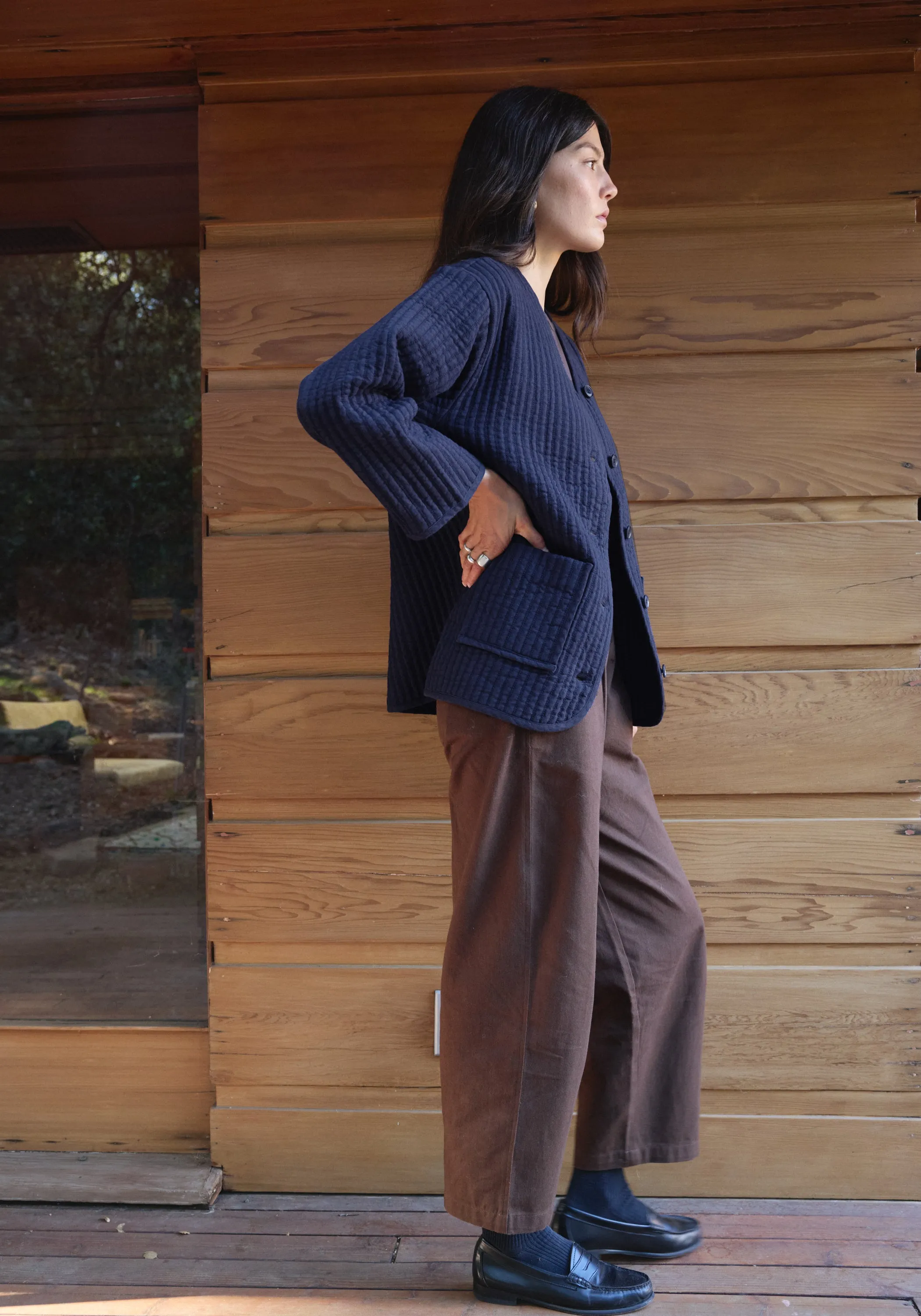 Quilted Jacket Navy sold by First Rite product image thumbnail 2