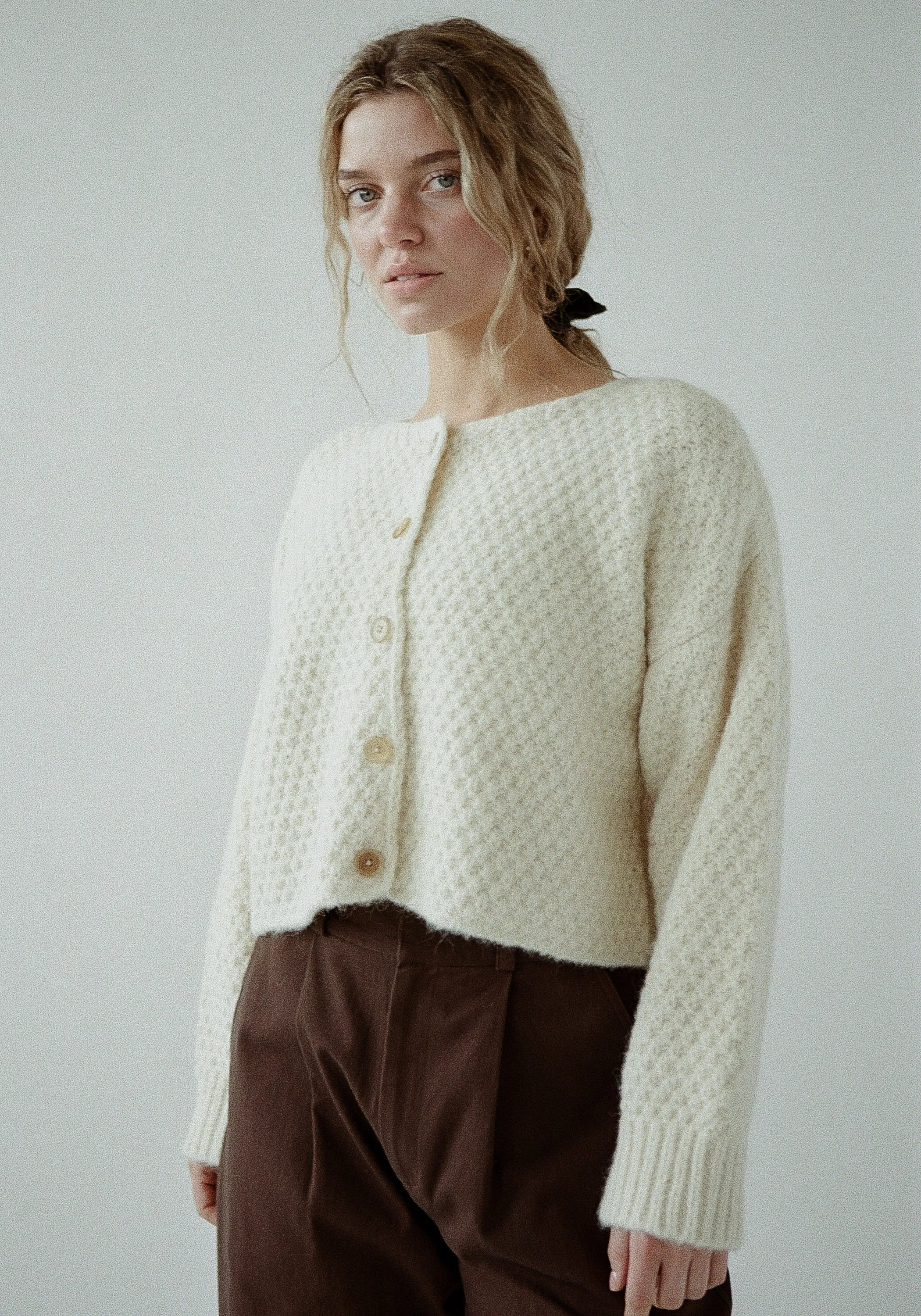 Quinn Cardigan Ivory sold by First Rite product image thumbnail 2