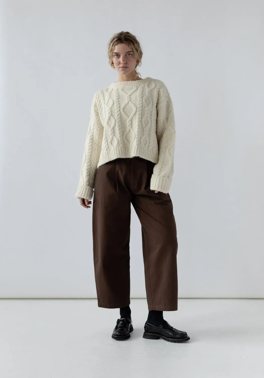 Cropped Cable Ivory sold by First Rite product image thumbnail 4