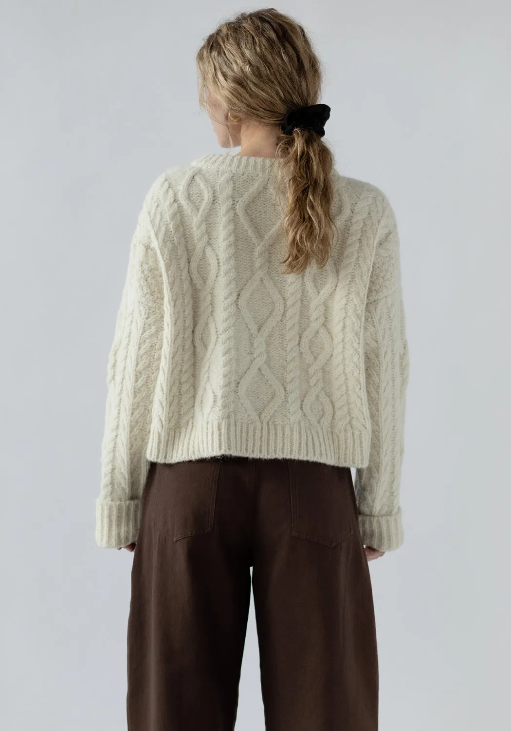 Cropped Cable Ivory sold by First Rite product image thumbnail 3