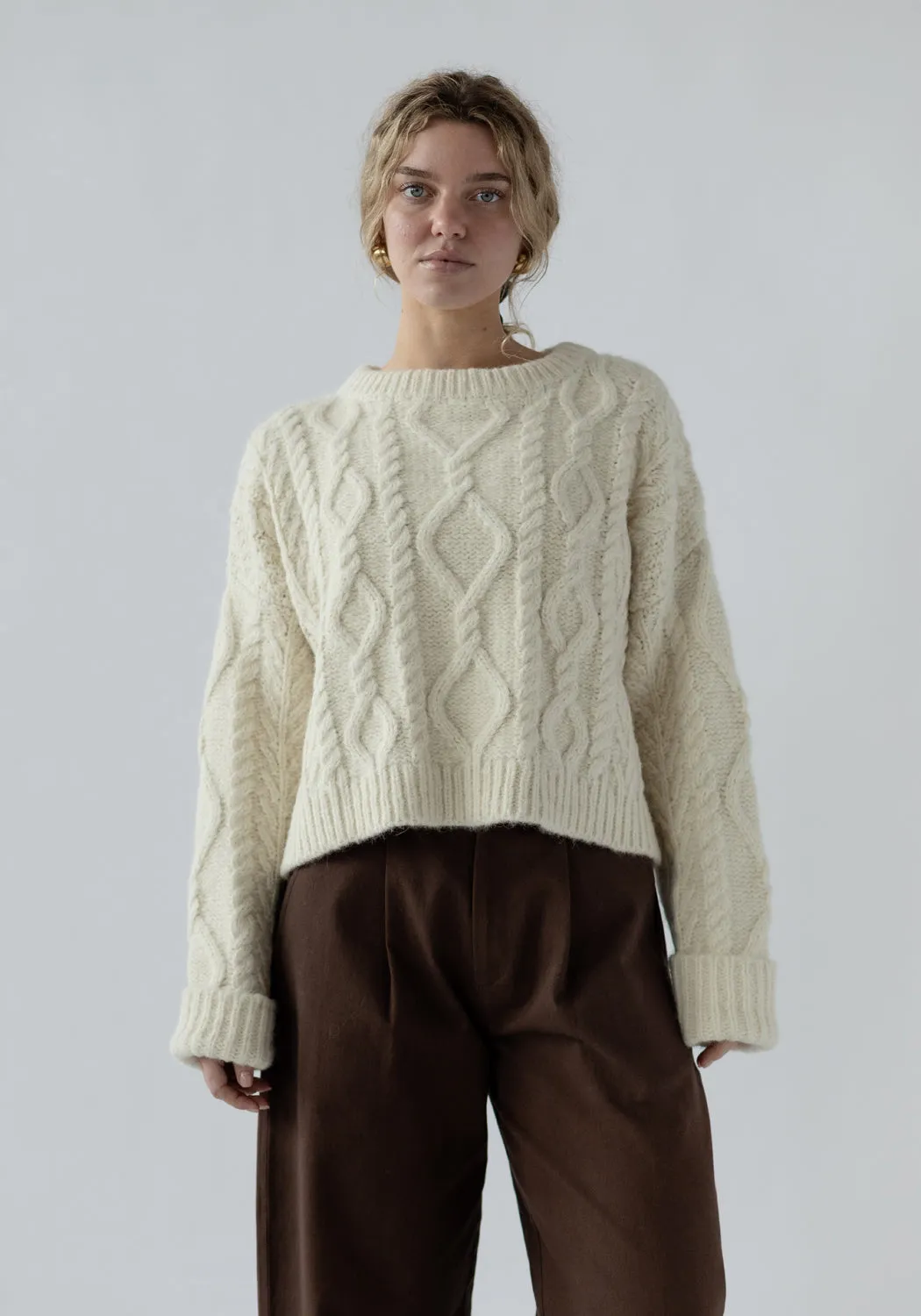 Cropped Cable Ivory sold by First Rite product image thumbnail 5