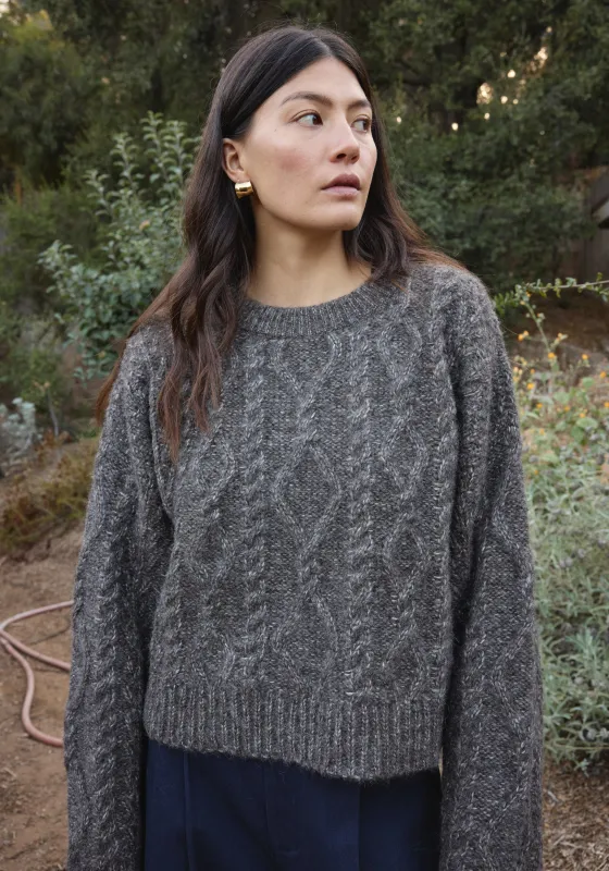 Cropped Cable Charcoal made by First Rite