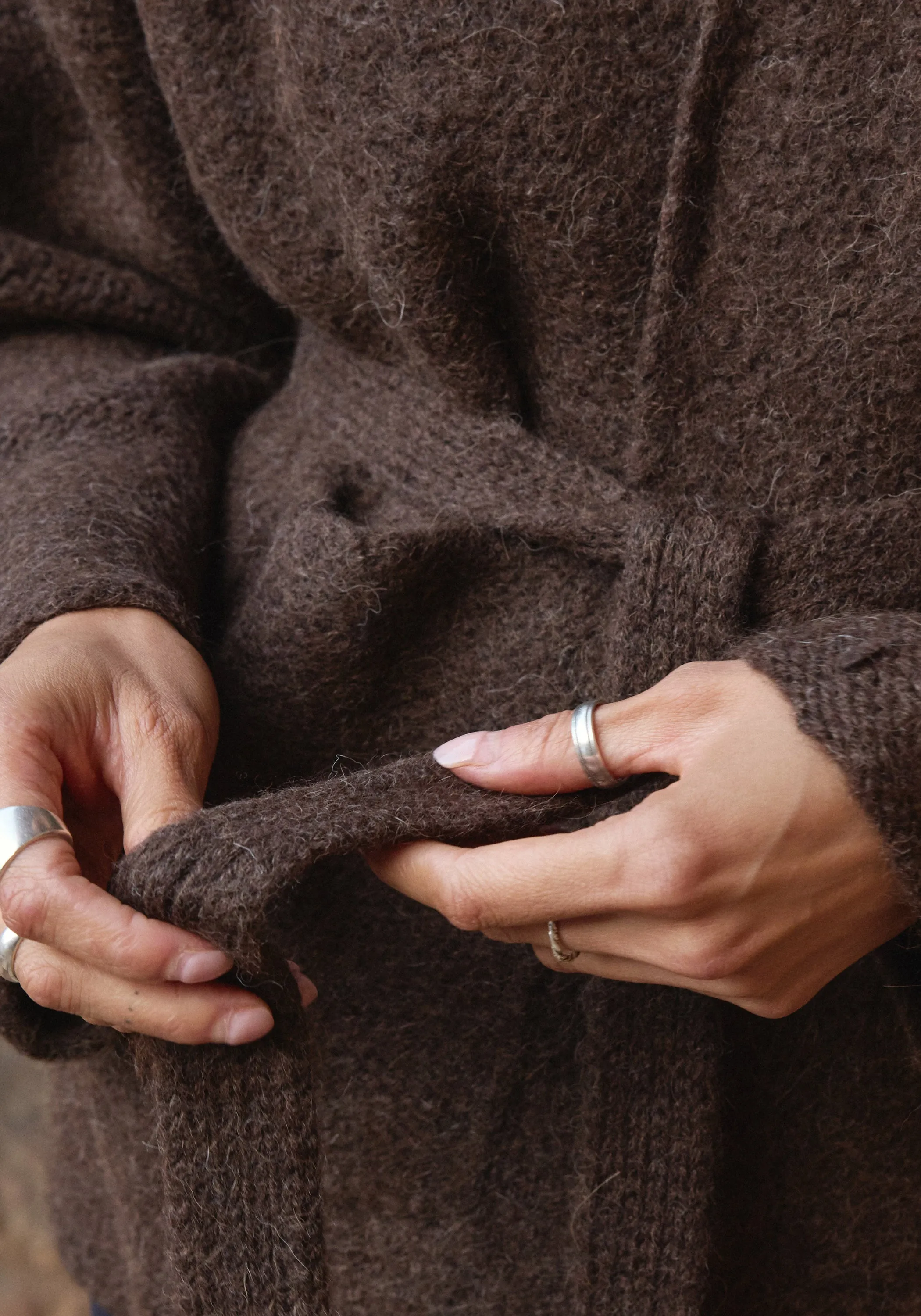 Felted Sweater Coat Walnut sold by First Rite product image thumbnail 5