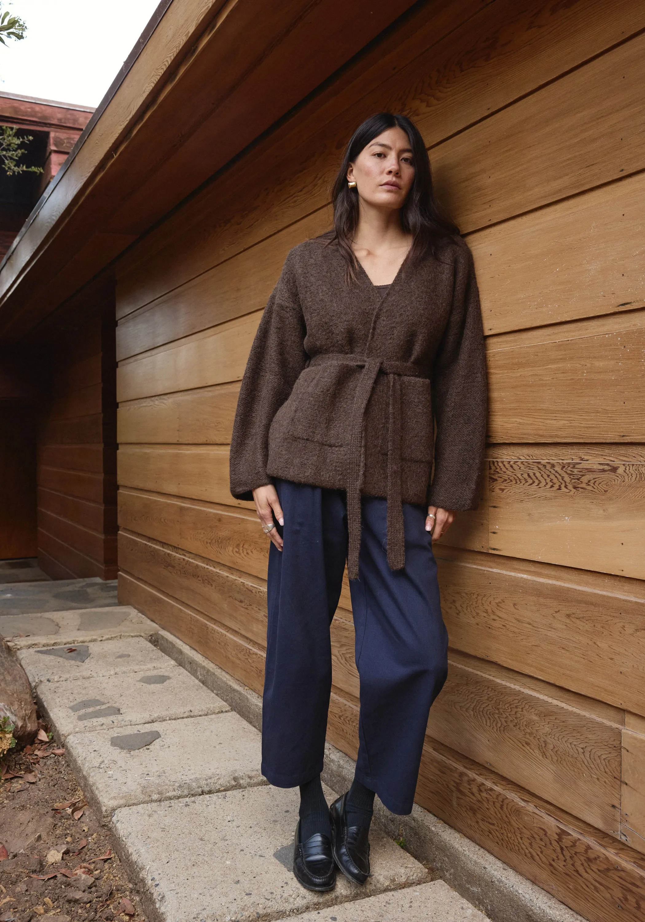 Felted Sweater Coat Walnut sold by First Rite