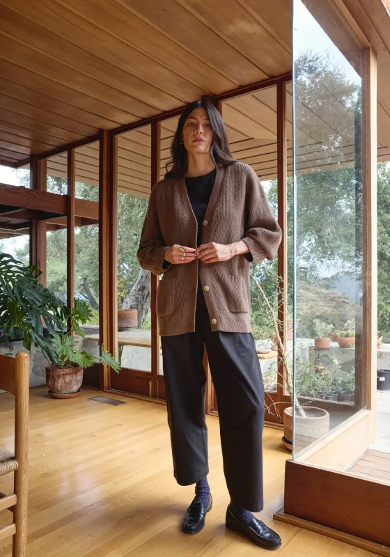 Maia Cardigan Cocoa made by First Rite