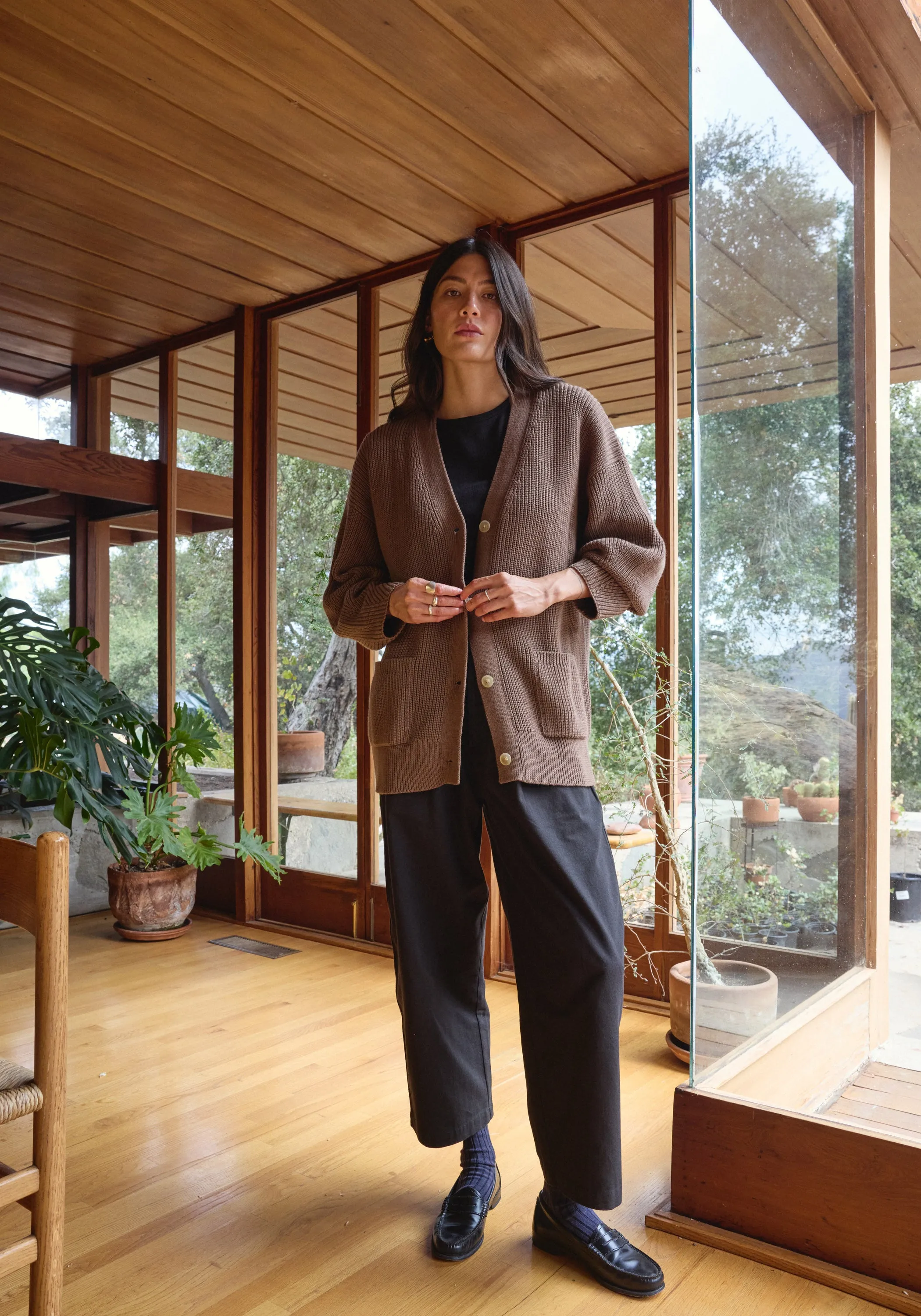 Maia Cardigan Cocoa sold by First Rite