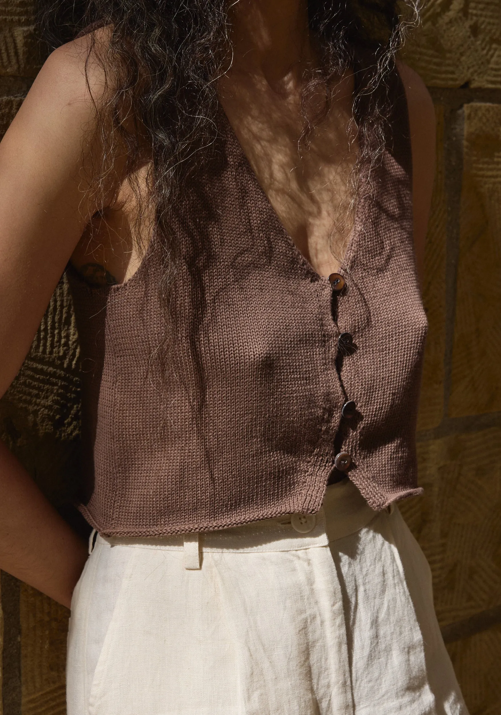 Clio Vest Cocoa sold by First Rite product image thumbnail 2