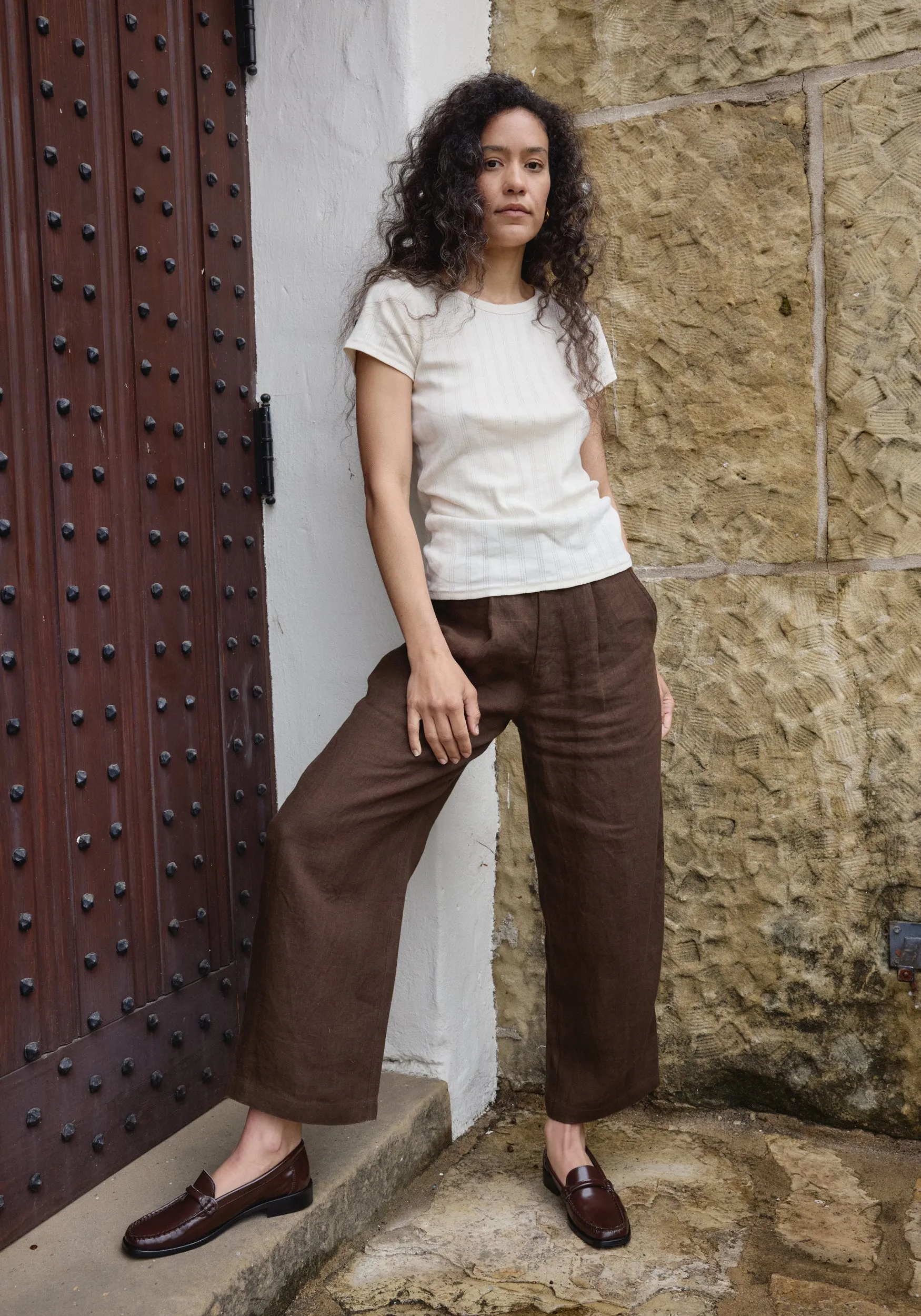 Pointelle Tee Natural sold by First Rite product image thumbnail 4