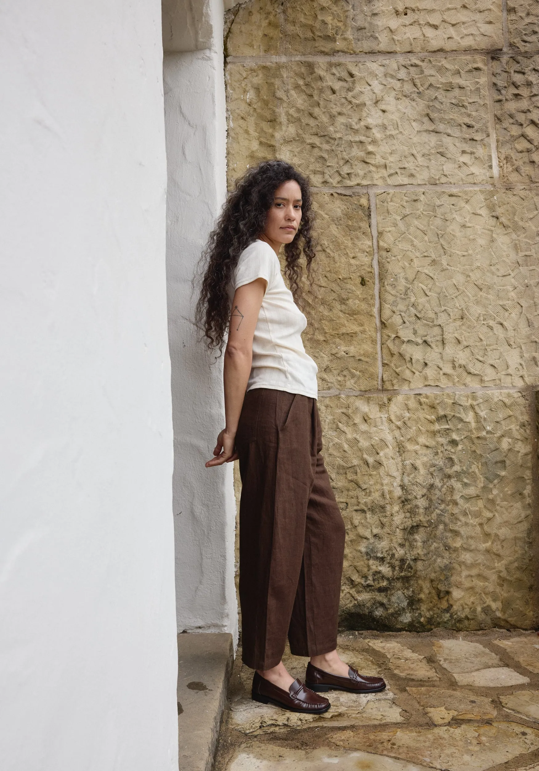 Pointelle Tee Natural sold by First Rite product image thumbnail 3