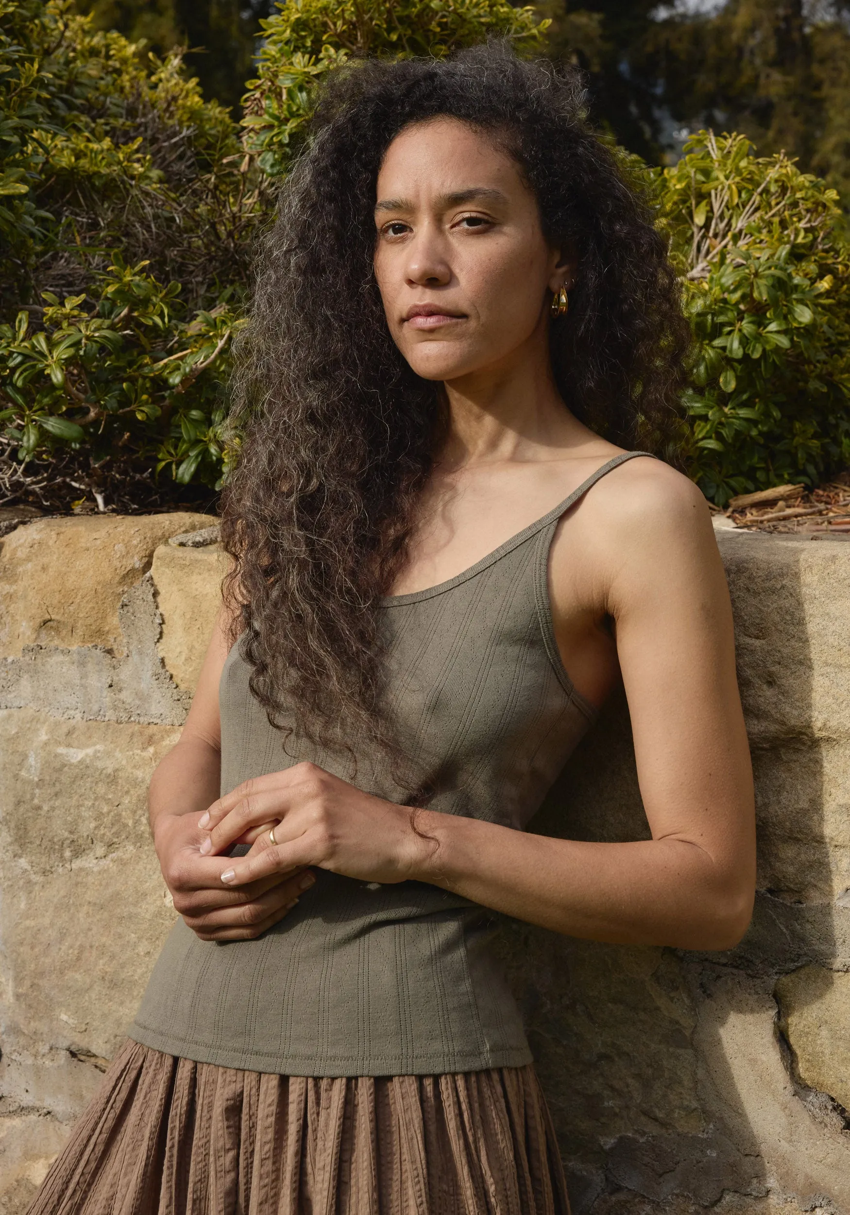 Pointelle Camisole Sage sold by First Rite product image thumbnail 5